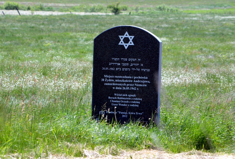 pomnik żydowski Andrzejów